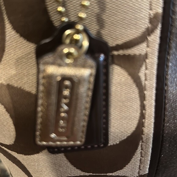 Coach Signature Stripe Tote - Picture 5 of 8